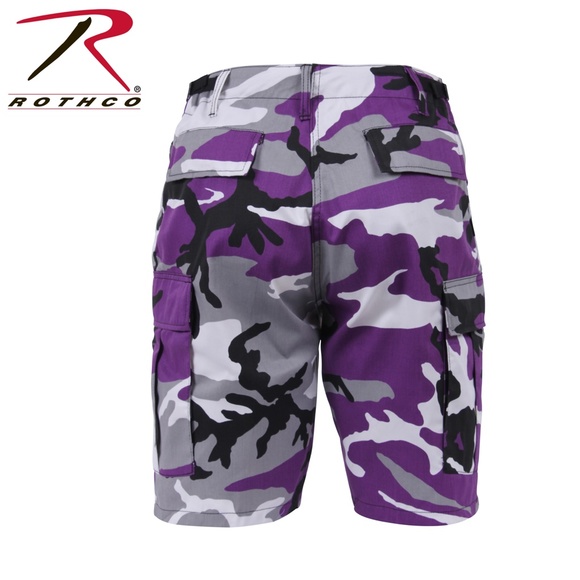 ROTHCO MEN'S BDU ARMY ULTRAVIOLET CAMO (SHORT PURPLE / WHITE / GREY / BLACK) - Picture 4 of 10